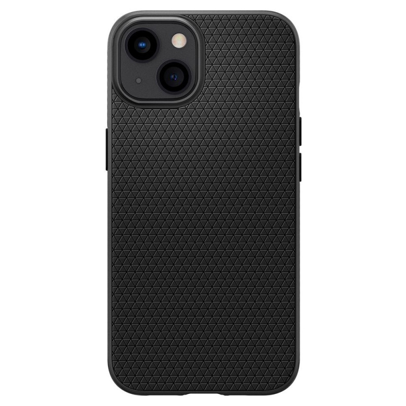 Spigen Liquid Air dėklas Apple iPhone 13, matinis juodas