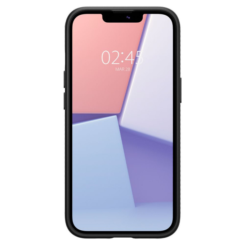 Spigen Liquid Air dėklas Apple iPhone 13, matinis juodas