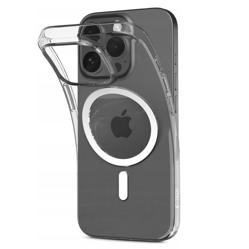 Tech-Protect FlexAir MagSafe THP3578 dėklas, skirtas Apple iPhone 15, skaidrus