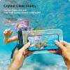 Spigen A601 universalus vandeniui atsparus dėklas (2 vnt.), Crystal Clear