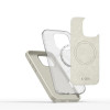 Tech-Protect Silicone Pure MagSafe dėklas, skirtas Apple iPhone 16 Pro, Cosmic Latte