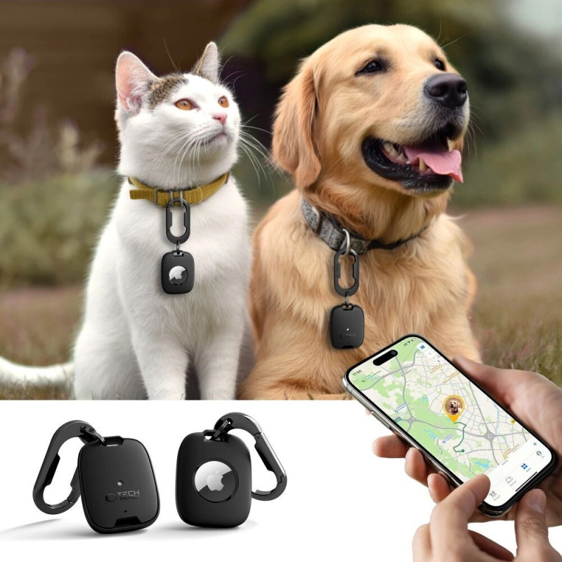 Tech-Protect Velar dėklas Apple AirTag 1 / 2, juodas