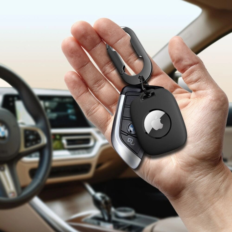Tech-Protect Velar dėklas Apple AirTag 1 / 2, juodas