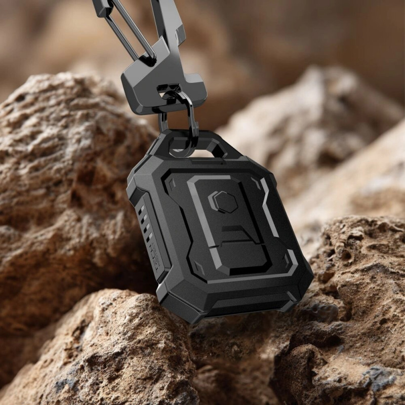 Tech-Protect Kevlar Pro dėklas Apple AirTag 1 / 2, juodas