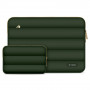 Tech-Protect Puffy Laptop 15-16" dėklas su priedų krepšiu, Army Green
