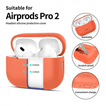 Tech-Protect Silicone dėklas Apple AirPods Pro 1/2, Neon Orange