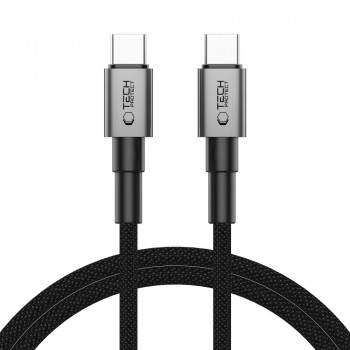Tech-Protect Ultraboost DNA USB-C / USB-C kabelis PD60W/3A 100 cm, Iron Grey