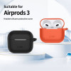 Tech-Protect Silicone Hook silikoninis Apple AirPods 3 dėklas su karabinu, Caffe Latte