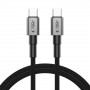 Tech-Protect Ultraboost DNA USB-C / USB-C kabelis PD100W/5A 100 cm, Iron Grey