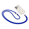 Tech-Protect C7S Rope Crossbody telefono pakabukas, Kobalto mėlynas/auksinis
