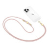 Tech-Protect C2S Rope Crossbody telefono dirželis, Kūdikio rožinis/auksinis