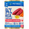 Petmex šunų maistas su jautiena ir morkomis suaugusiems šunims, 400 g