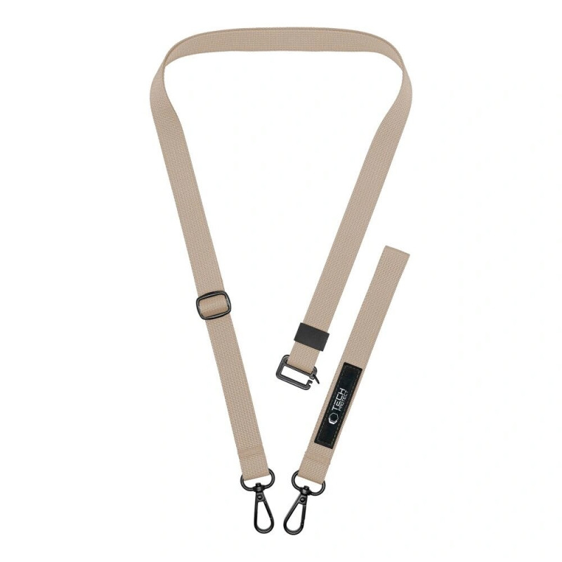 Tech-Protect C6S Rope Crossbody 2-in-1 telefono pakabukas, Cosmic Latte (smėlinis)