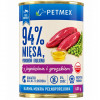 Petmex šunų ėdalas su ėriena ir žirneliais suaugusiems šunims, 400 g