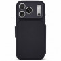 Decoded Textured Silicone Detachable Wallet dėklas su atsegamu pinigine Apple iPhone 18 Pro Max / iPhone 17 Pro Max, phantom black