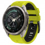 Tech-Protect Iconband Pro THP6051 laikrodžio dirželis, skirtas Garmin Fenix 5X / 5X Plus / 6X / 6X Pro / 7X / 8 / 8 Pro / 9 / 9 Pro (47 mm), lime / black
