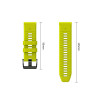 Tech-Protect Iconband Pro THP6051 laikrodžio dirželis, skirtas Garmin Fenix 5X / 5X Plus / 6X / 6X Pro / 7X / 8 / 8 Pro / 9 / 9 Pro (47 mm), lime / black