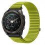 Laikrodžio dirželis Tech-Protect NylonLoop THP6106 skirtas Garmin Fenix 5X / 5X Plus / 6X / 6X Pro / 7X / 8 / 8 Pro / 9 / 9 Pro (51 mm), electric lime