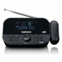 Lenco CR-615BK radijo žadintuvas su laiko projekcija, DAB+/FM, juodas