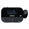 Lenco CR-615BK radijo žadintuvas su laiko projekcija, DAB+/FM, juodas