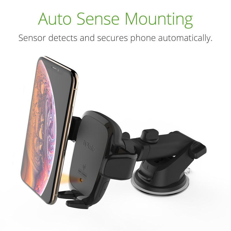 iOttie Auto Sense Wireless Dash Mount automobilinis laikiklis su belaidžiu įkrovimu (7.5 W iPhone, 10 W Android)