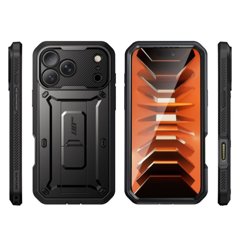 Supcase Unicorn Beetle Pro dėklas Apple iPhone 17 Pro Max / 18 Pro Max, juodas