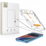 Tech-Protect Quick Set+ grūdintas stiklas, skirta Apple iPhone 13 / 13 Pro / 14 / 16e, juodas (2 vnt.)