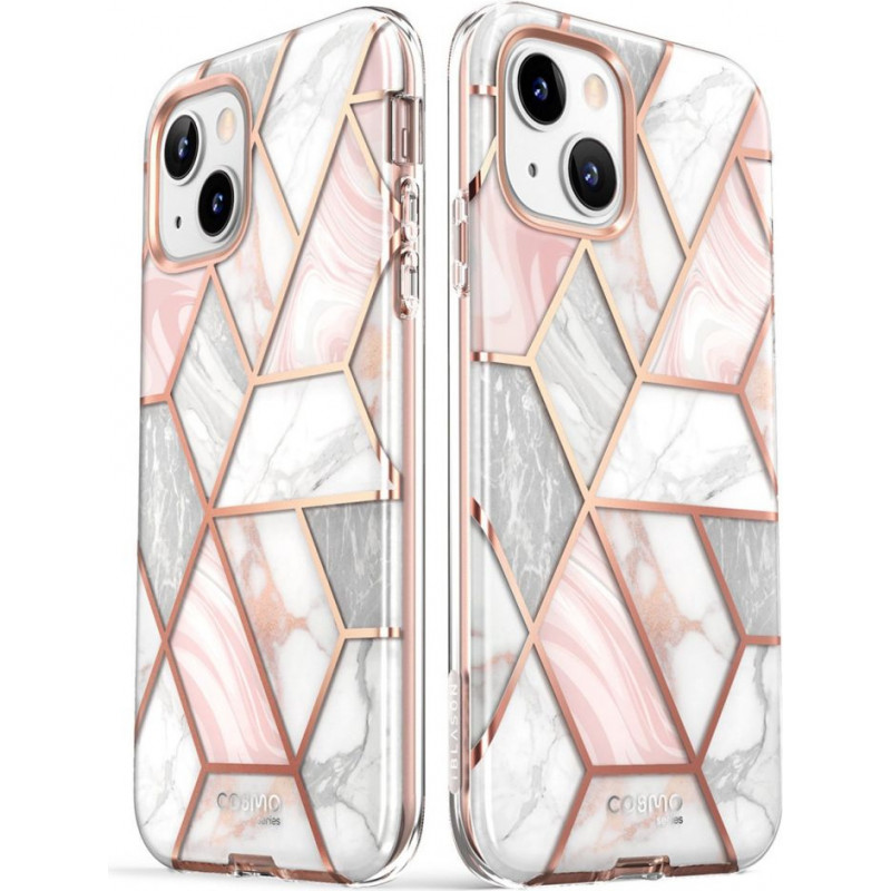 Supcase Cosmo dėklas Apple iPhone 14 Plus / 15 Plus, Pink Marble