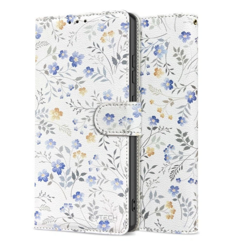 Tech-Protect Wallet dėklas su pinigine, skirtas Samsung Galaxy A57 5G, Spring Flowers