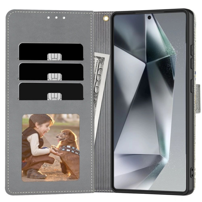 Tech-Protect Wallet dėklas su pinigine, skirtas Samsung Galaxy A57 5G, Spring Flowers