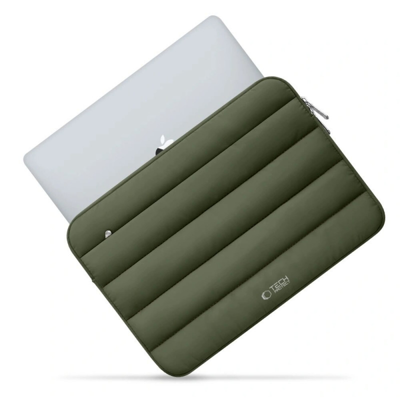 Tech-Protect Fluffy nešiojamojo kompiuterio dėklas 13-14" Tech-Protect, Army Green