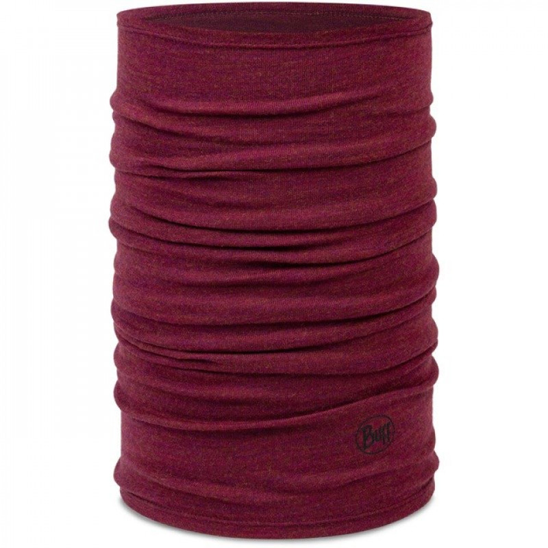 Buff Merino Midweight daugiafunkcis šalikas, Melange Tibetan Red