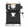 Taurus Onyx Moka 1050 W 20 bar medinė stūmoklinė espreso kavos aparatas, medžio/mėlynos/sidabro spalvų