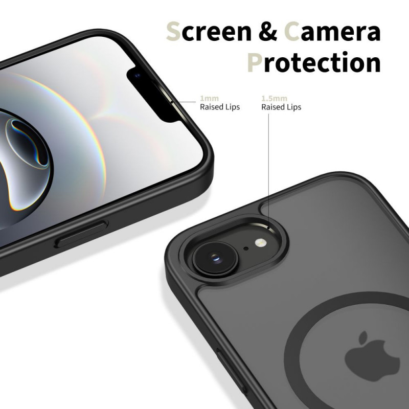 Tech-Protect BasicMag MagSafe dėklas, skirtas Apple iPhone 16e / 17e, matinis juodas