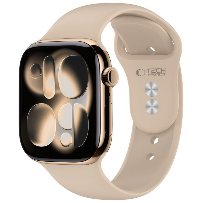 Tech-Protect Silicone Tech-Protect apyrankė, skirta Apple Watch 8 / 9 / 10 / 11 / 12 / SE / Ultra 44/45/46/49 mm, Walnut