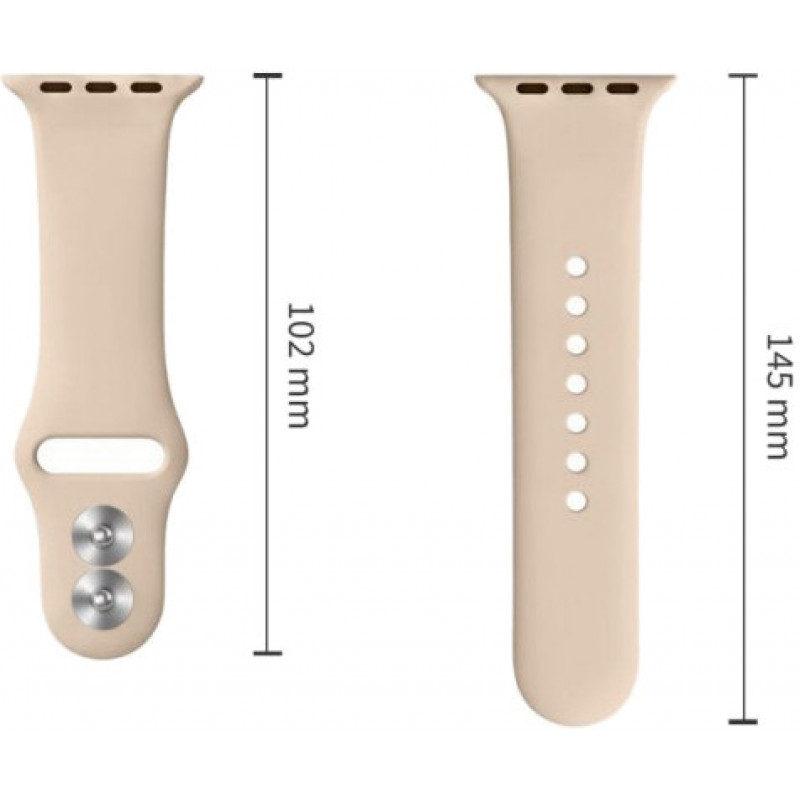 Tech-Protect Silicone Tech-Protect apyrankė, skirta Apple Watch 8 / 9 / 10 / 11 / 12 / SE / Ultra 44/45/46/49 mm, Walnut
