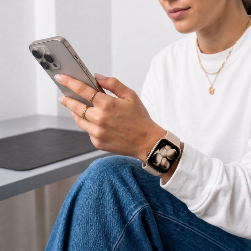 Tech-Protect Silicone Tech-Protect apyrankė, skirta Apple Watch 8 / 9 / 10 / 11 / 12 / SE / Ultra 44/45/46/49 mm, Walnut