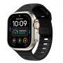 Tech-Protect Silicone Line Apple Watch 8 / 9 / 10 / 11 / 12 / SE / Ultra 44/45/46/49 mm apyrankė, juoda