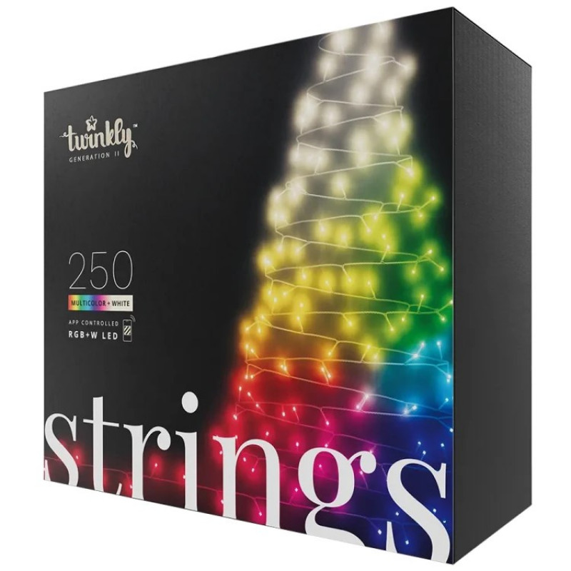 Twinkly Strings TWS250SPP-TEU LED girlianda, 250 LED, 5 mm RGBW, permatoma