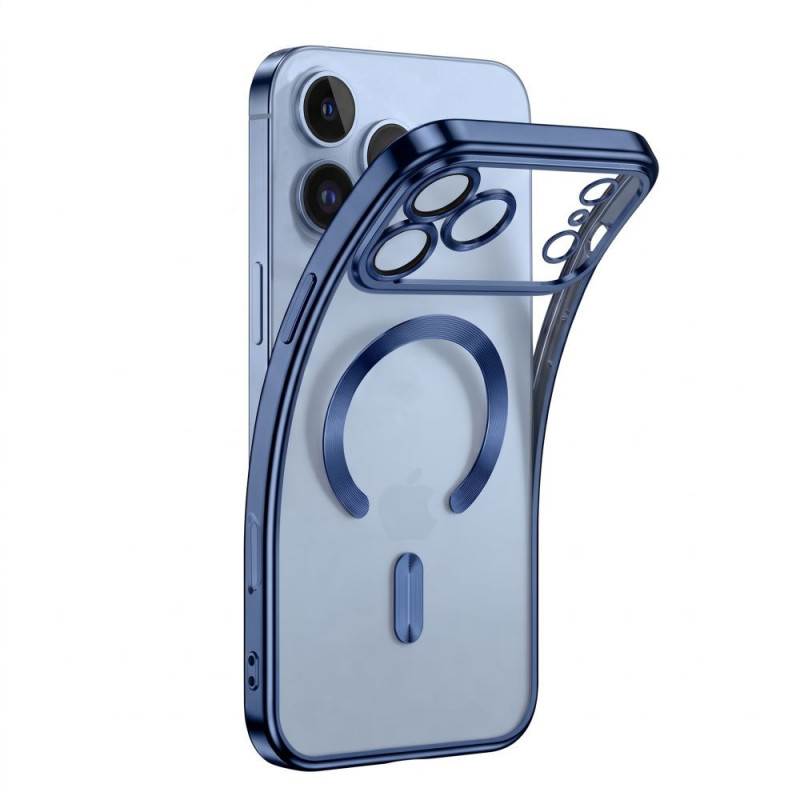 Tech-Protect Magflex MagSafe dėklas Apple iPhone 17 Pro Max / 18 Pro Max, Shiny Light Blue