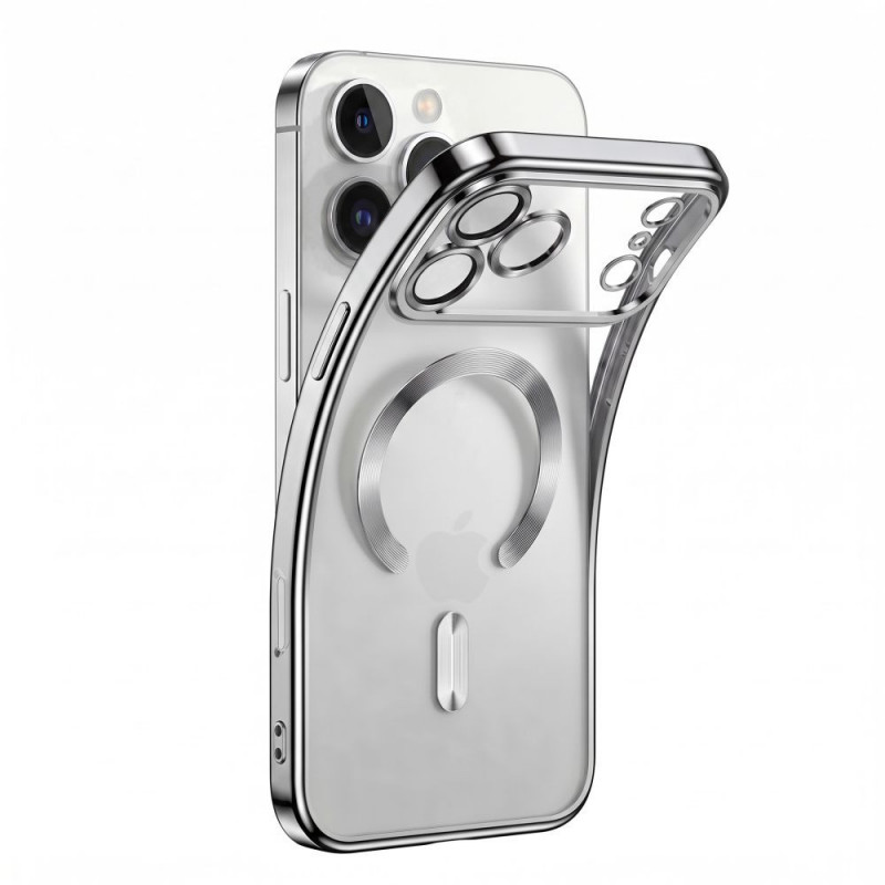 Tech-Protect Magflex MagSafe dėklas Apple iPhone 17 Pro Max / 18 Pro Max, Shiny Silver