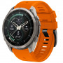 Tech-Protect Silicone laikrodžio dirželis, skirtas Garmin Fenix 5 / 6 / 6 Pro / 7 / 8 / 8 Pro / E / 9 / 9 Pro 47 mm, Signal Orange
