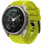 Tech-Protect silikoninis laikrodžio dirželis, skirtas Garmin Fenix 5 / 6 / 6 Pro / 7 / 8 / 8 Pro / E / 9 / 9 Pro 51 mm, Volt Lime