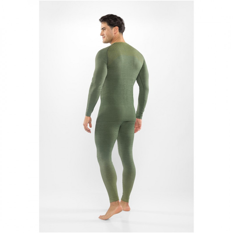 Viking Altis Man Set vyriškas merino apatinio sluoksnio komplektas, tamsiai žalias, M