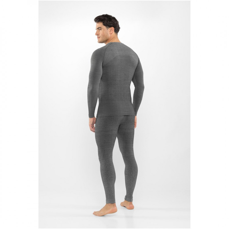 Viking Altis Man Set vyriškas merino apatinio sluoksnio komplektas, juodas, L