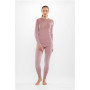 Viking Altis Lady Set moteriškas merino apatinio sluoksnio komplektas, rausvas, L