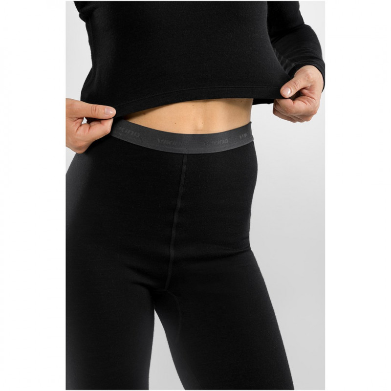 Viking Meriboo Lady Set Merino moteriškas apatinio sluoksnio komplektas, juodas, M