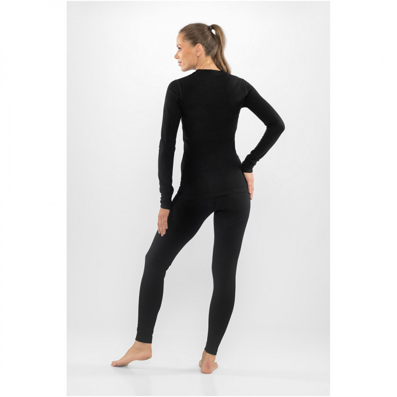 Viking Meriboo Lady Set Merino moteriškas apatinio sluoksnio komplektas, juodas, L