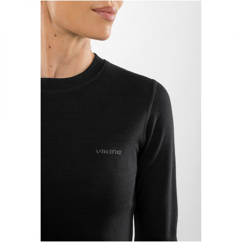 Viking Meriboo Lady Set Merino moteriškas apatinio sluoksnio komplektas, juodas, L