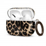 Tech-Protect Lamano dėklas Apple AirPods Pro 3 su karabinu, Exotic Touch (juodas ir rudas)